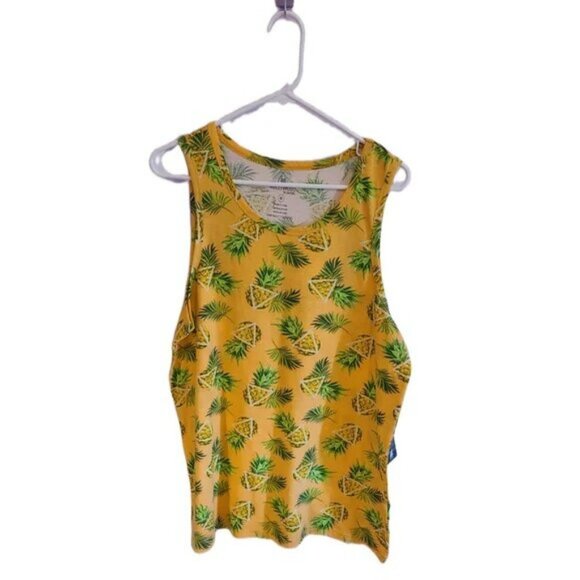 NWT Hollywood Pineapple Men's Tank Top - Picture 1 of 4